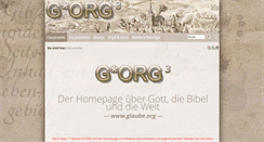 Desktop Screenshot of glaube.org