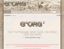 Tablet Screenshot of glaube.org